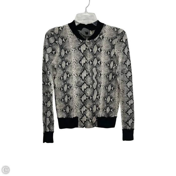 Cardigan By L Agence In Black & Grey, Size: Xs