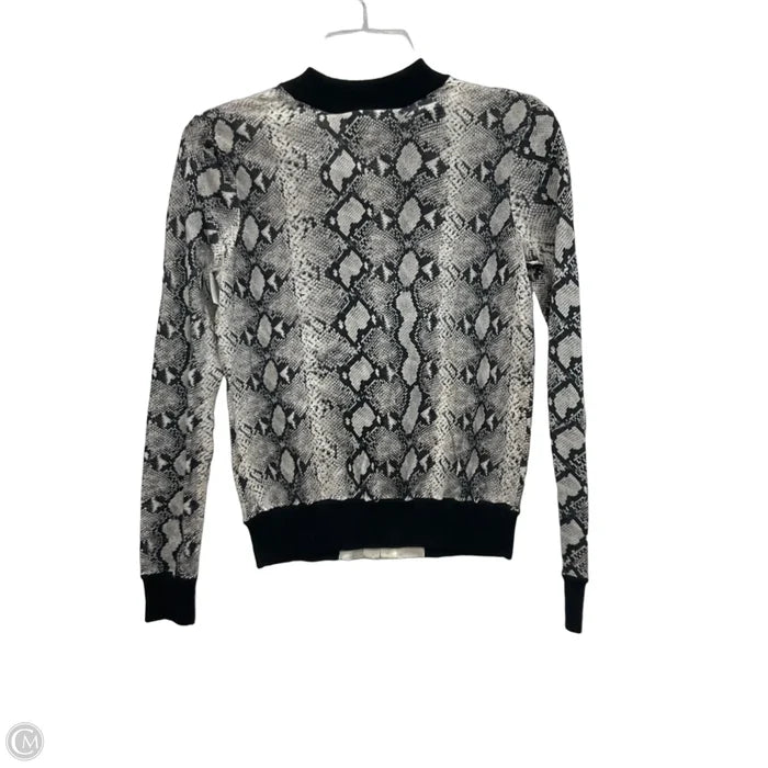 Cardigan By L Agence In Black & Grey, Size: Xs