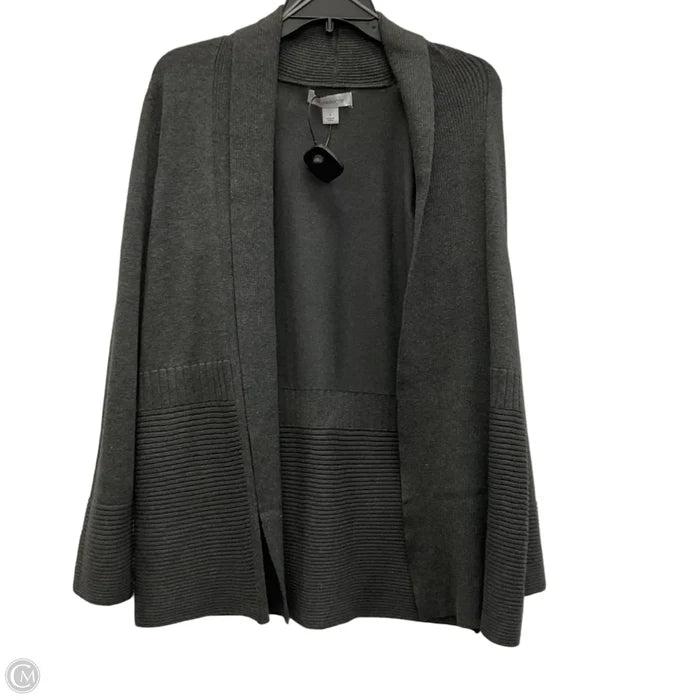 Cardigan By Liz Claiborne In Grey, Size: S