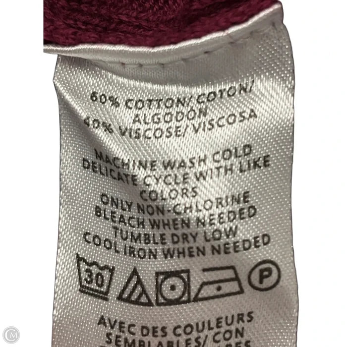 Cardigan By Loft In Maroon, Size: Xs
