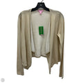 Cardigan Designer By Lilly Pulitzer In Gold, Size: M