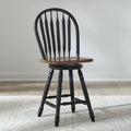 Carolina Crossing Windsor Swivel Counter Chair - Black image