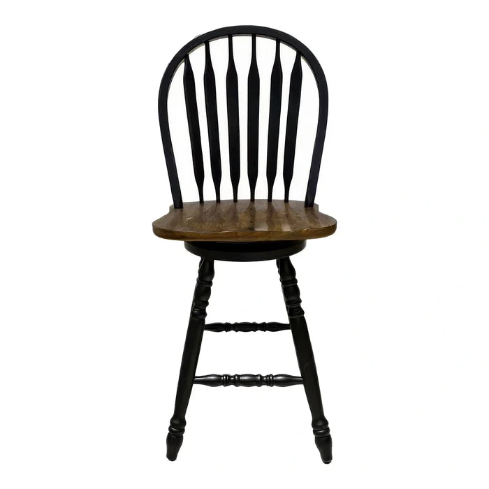 Carolina Crossing Windsor Swivel Counter Chair - Black image
