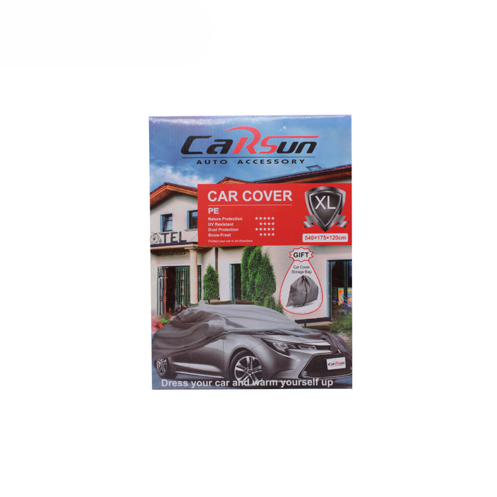CARSUN Car PE Cover Protection Waterpoof Dustproof (XL)
