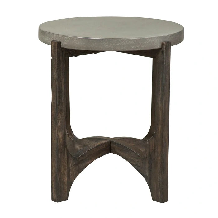 Cascade End Table in Wire Brush Rustic Brown image