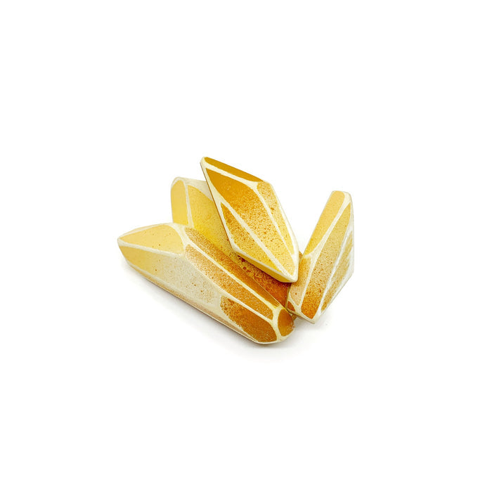 Citrine Quartz Cluster Brooch