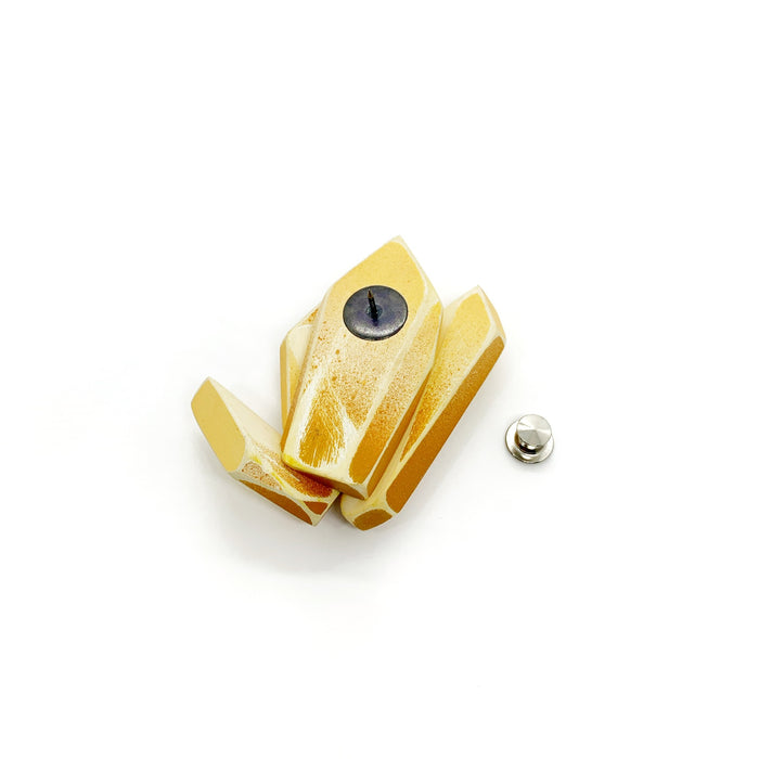 Citrine Quartz Cluster Brooch