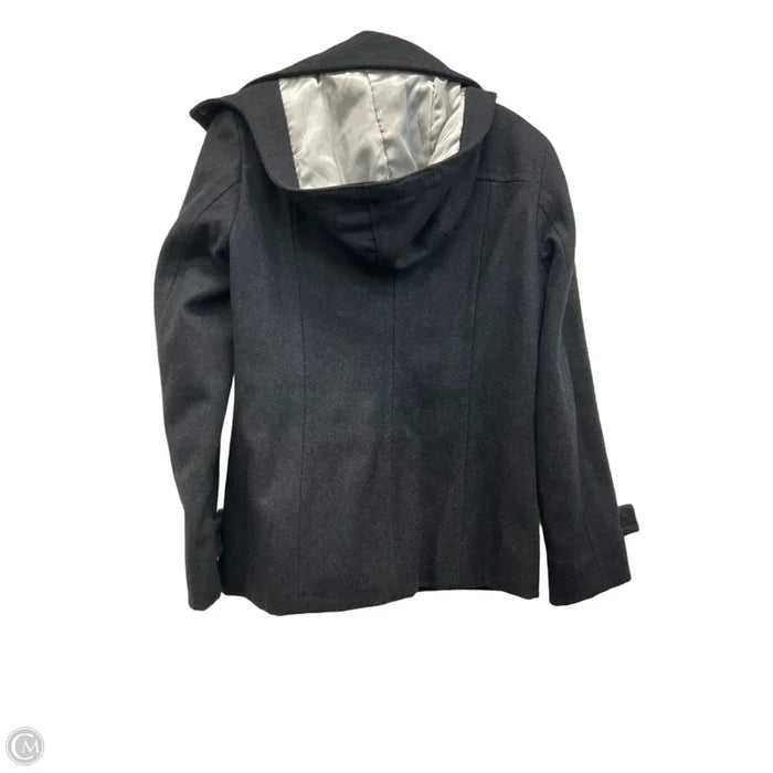 Coat Peacoat By Calvin Klein In Grey, Size: S
