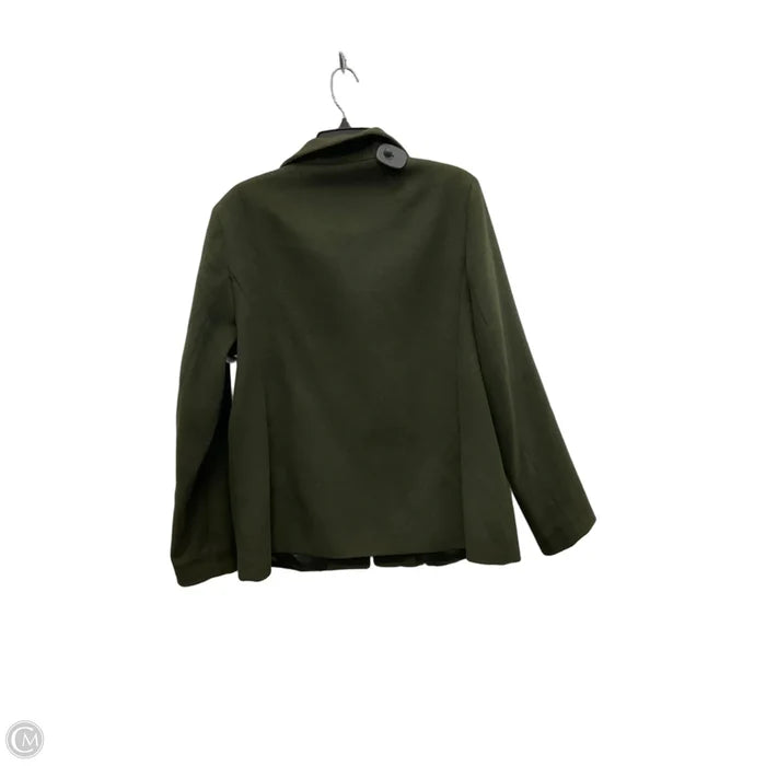 Coat Trench Coat By Lands End In Green, Size: 16