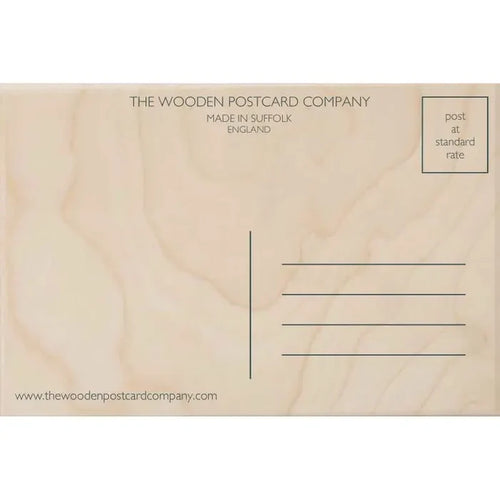"Coeur" Wooden Postcard