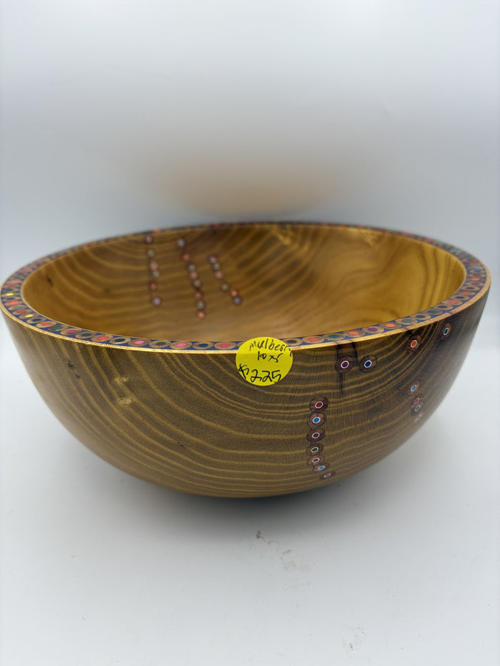Colored Pencil Rim Bowl - Mulberry