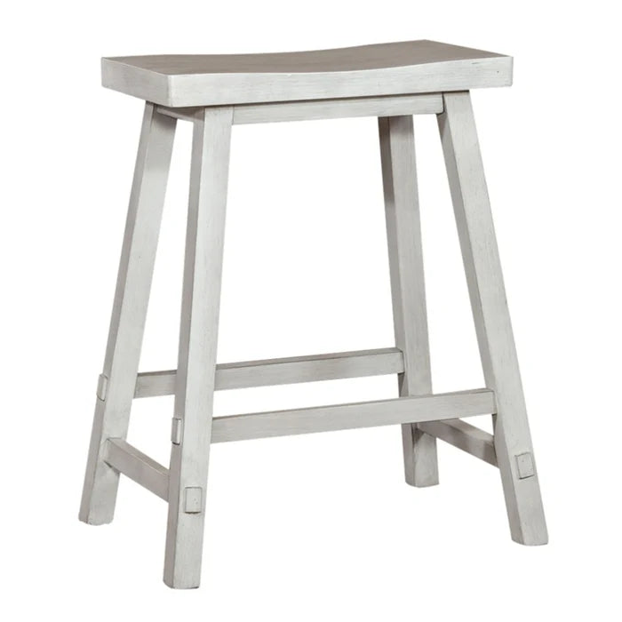 Creations 24 Inch Sawhorse Counter Stool - White image