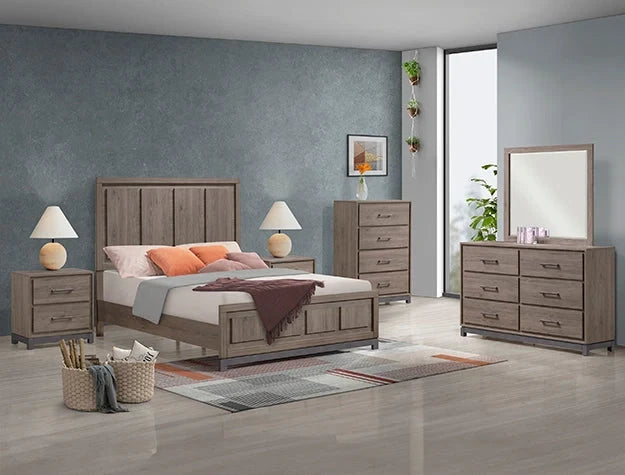 Crown Mark Furniture River 2 Drawer Nightstand in Brown image