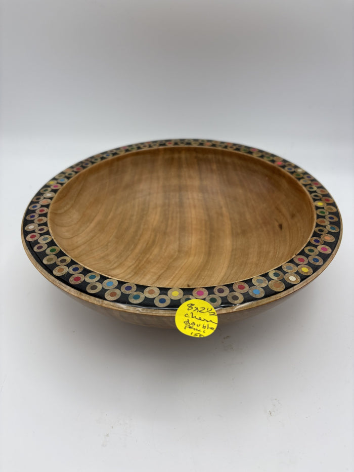 Double Colored Pencil Rim Bowl - Cherry