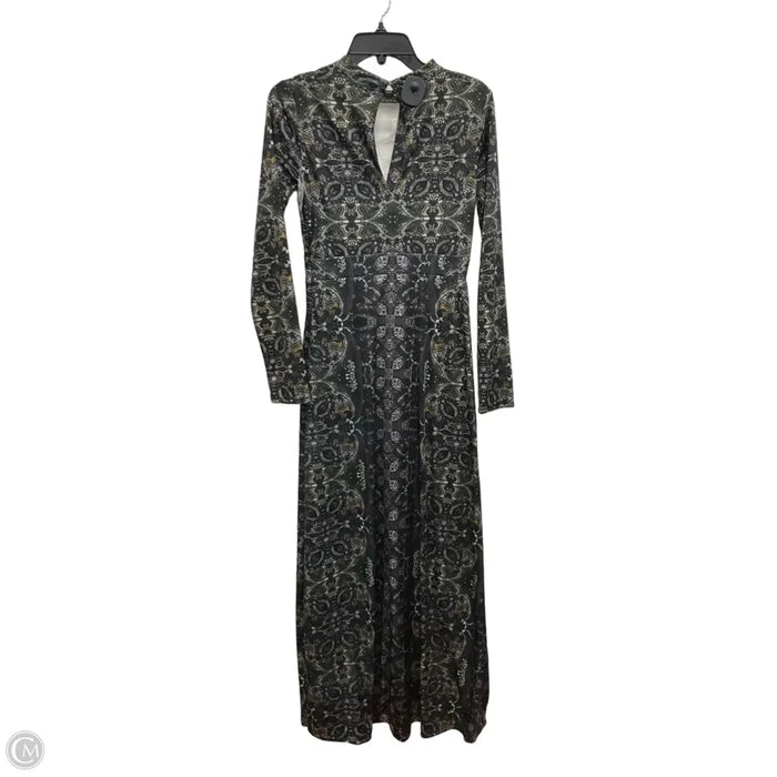 Dress Casual Maxi By Free People In Black & Green, Size: S