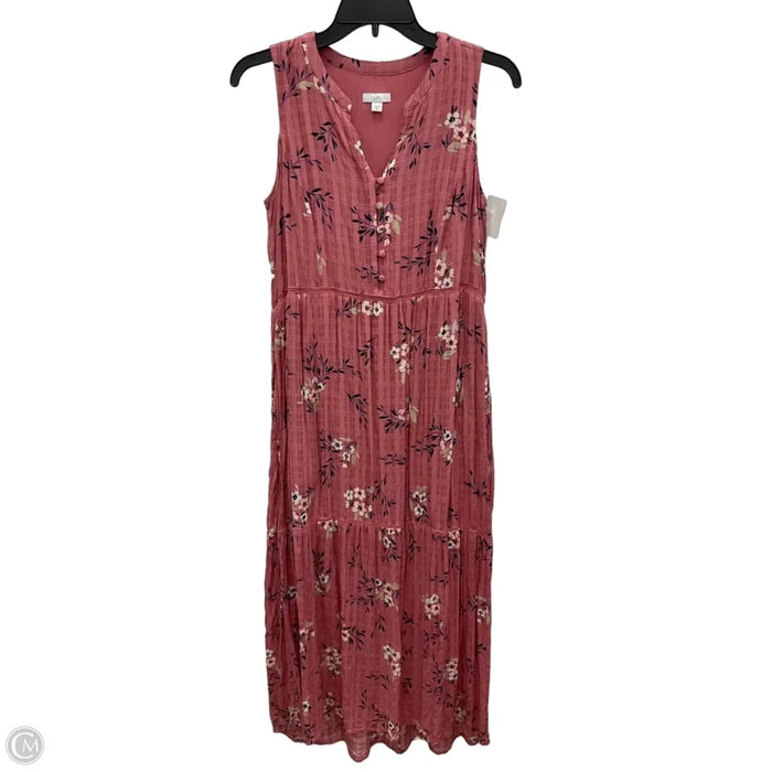 Dress Casual Maxi By J. Jill In Floral Print, Size: Xs