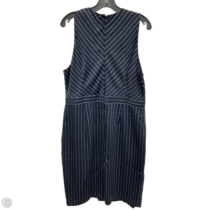 Dress Casual Midi By Banana Republic In Blue, Size: Xl