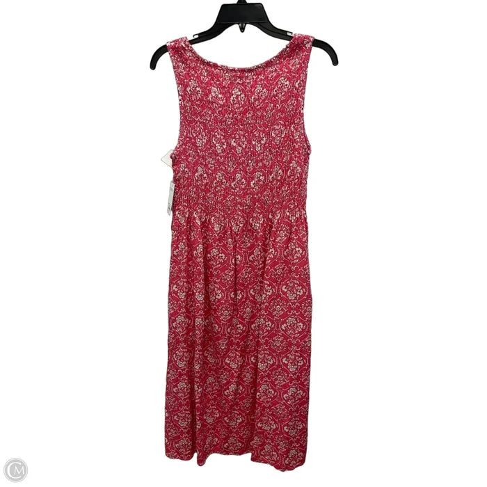 Dress Casual Midi By Croft And Barrow In Coral, Size: S