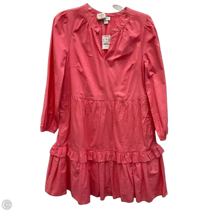 Dress Casual Midi By J. Crew In Pink, Size: Xs