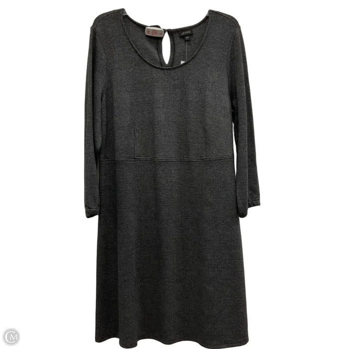 Dress Casual Midi By J. Jill In Grey, Size: Lp