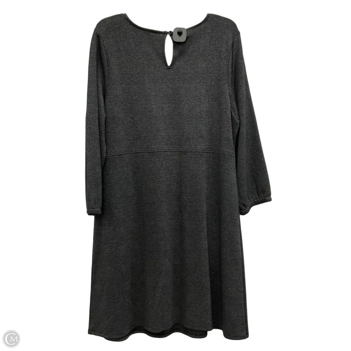 Dress Casual Midi By J. Jill In Grey, Size: Lp