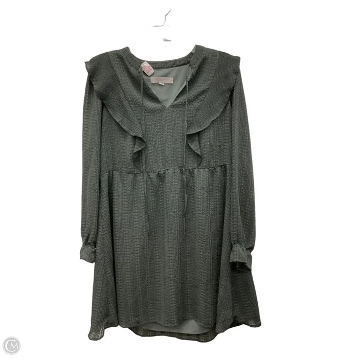 Dress Casual Midi By Loft In Green, Size: S