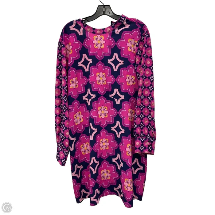Dress Casual Short By Donna Morgan In Blue & Purple, Size: Xl