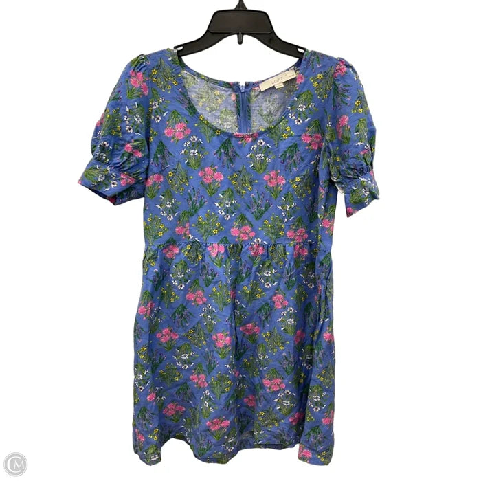 Dress Casual Short By Loft In Floral Print, Size: Xsp