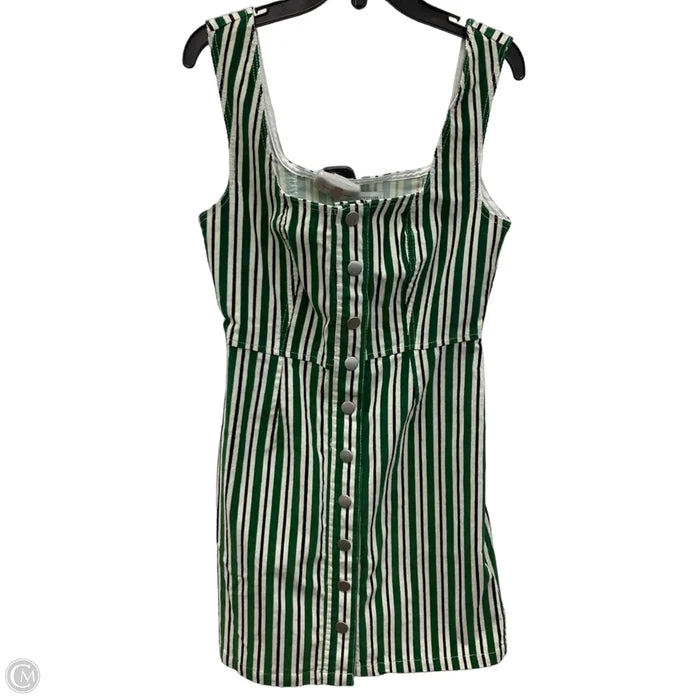 Dress Casual Short By Urban Outfitters In Green & White, Size: Xs