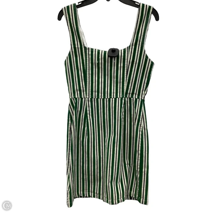 Dress Casual Short By Urban Outfitters In Green & White, Size: Xs