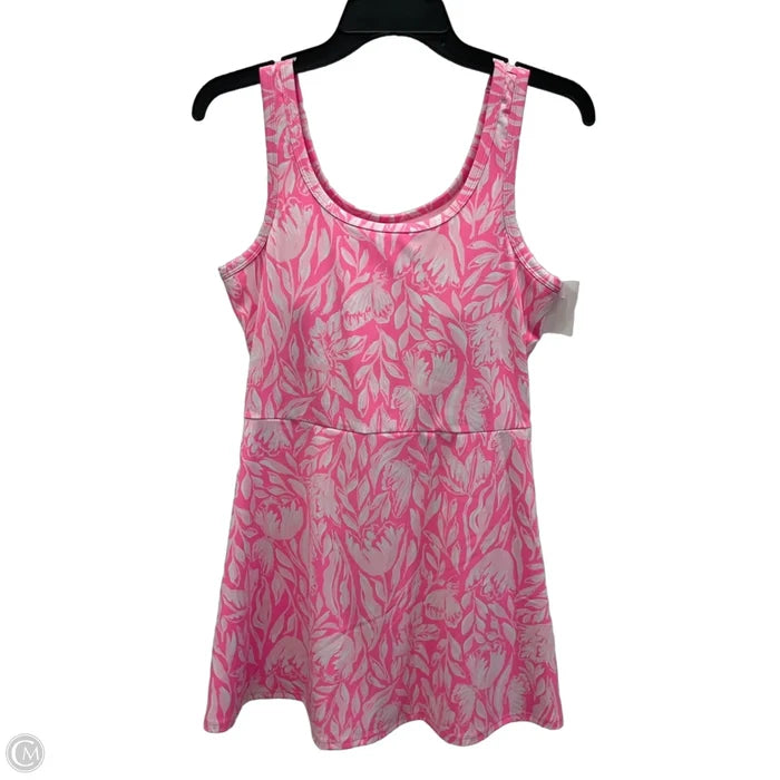 Dress Designer By Lilly Pulitzer In Pink & White, Size: S