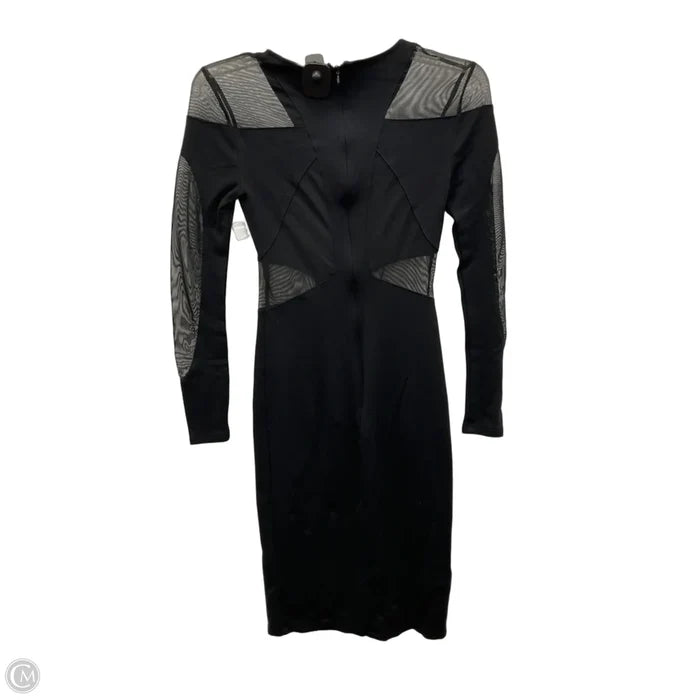 Dress Party Midi By Bcbgmaxazria In Black, Size: Xs
