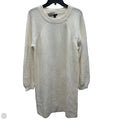 Dress Sweater By Ann Taylor In Cream, Size: L