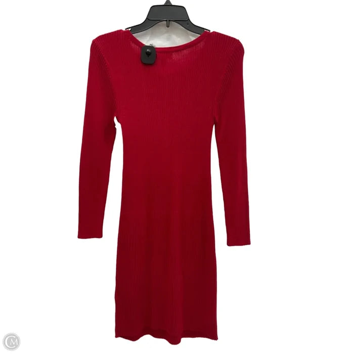 Dress Sweater By Style And Company In Red, Size: M