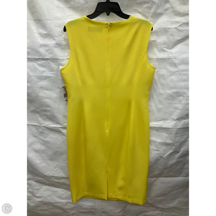 Dress Work By Black Label In Yellow, Size: L