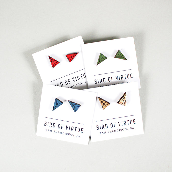 Elongated Triangle Wood Studs