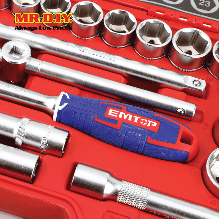 EMTOP 28 Pcs 1/2" socket set  - ESKT12281