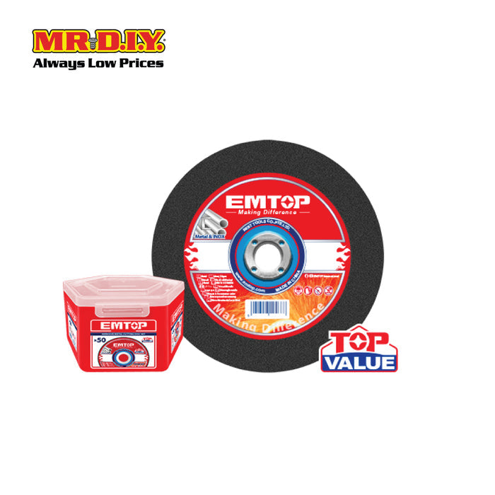 EMTOP Abrasive Metal Cutting Disc Set EACD1010550