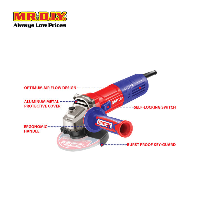 EMTOP Angle Grinder EAGR07541-3