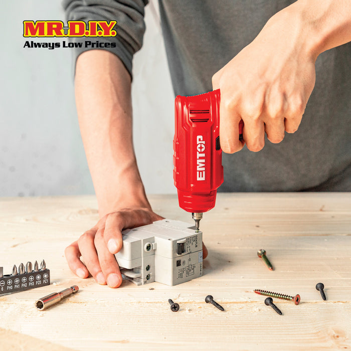 EMTOP Lithium-Ion Cordless Screwdriver ECSR0402