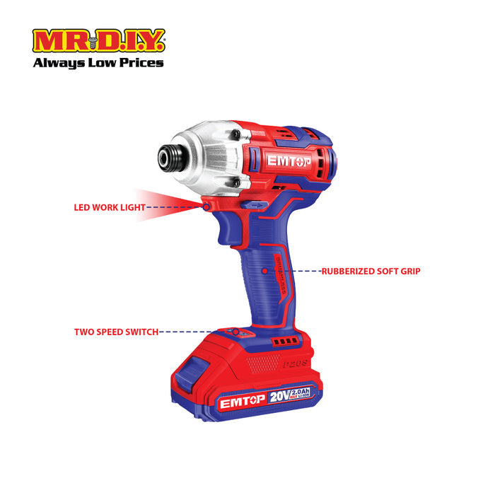 EMTOP Lithium-Ion Impact Driver ECDLIR2017-3