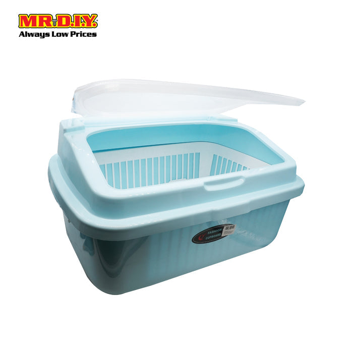 Fashion Cupboard Plastic Anti Dust Covered Dish Rack 57*44*30cm