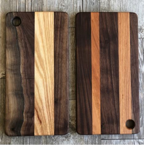 Handmade Large Stripe Cutting Board