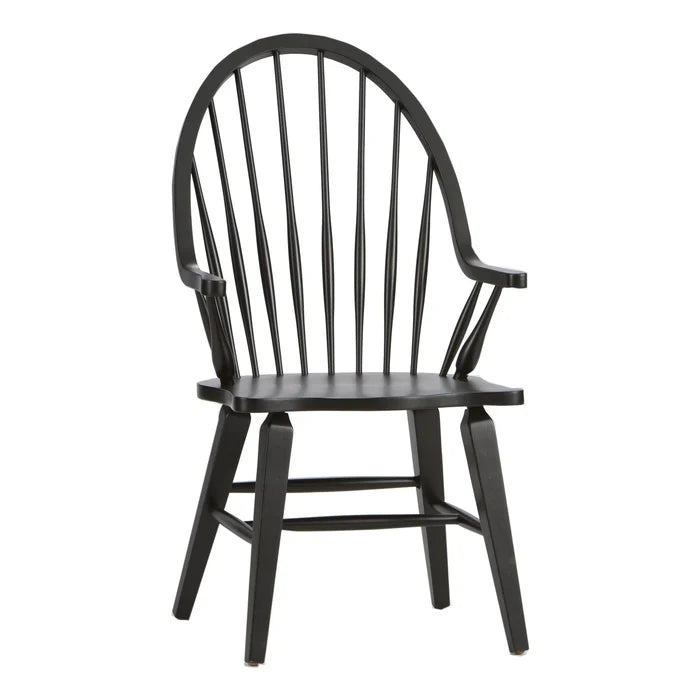 Hearthstone Ridge Windsor Back Arm Chair - Black image