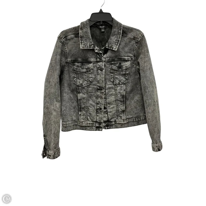 Jacket Denim By Simply Vera In Black, Size: S