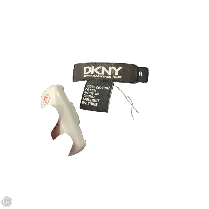 Jeans Cropped By Dkny In Black Denim, Size: 8