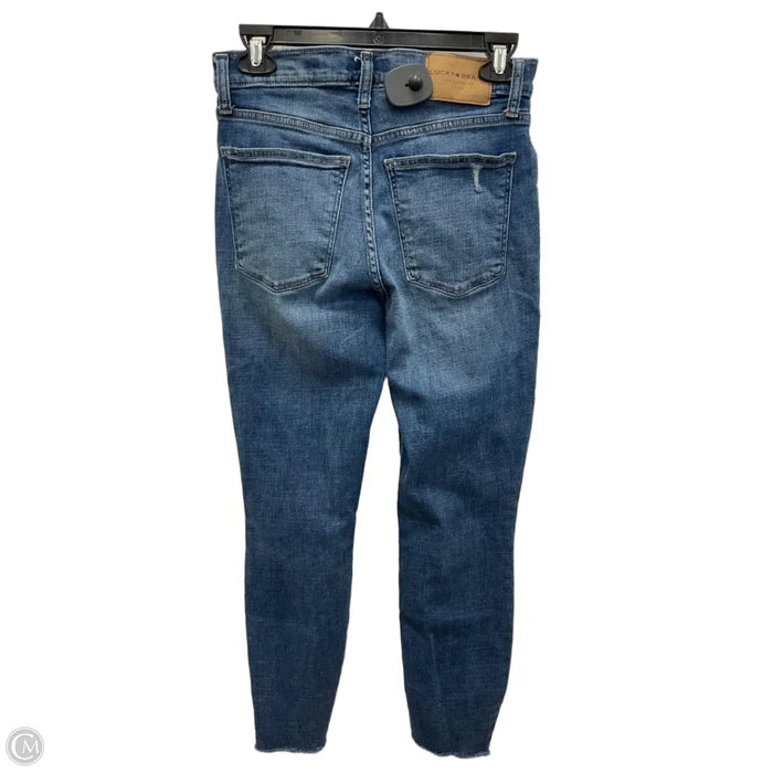 Jeans Skinny By Lucky Brand In Blue Denim, Size: 6