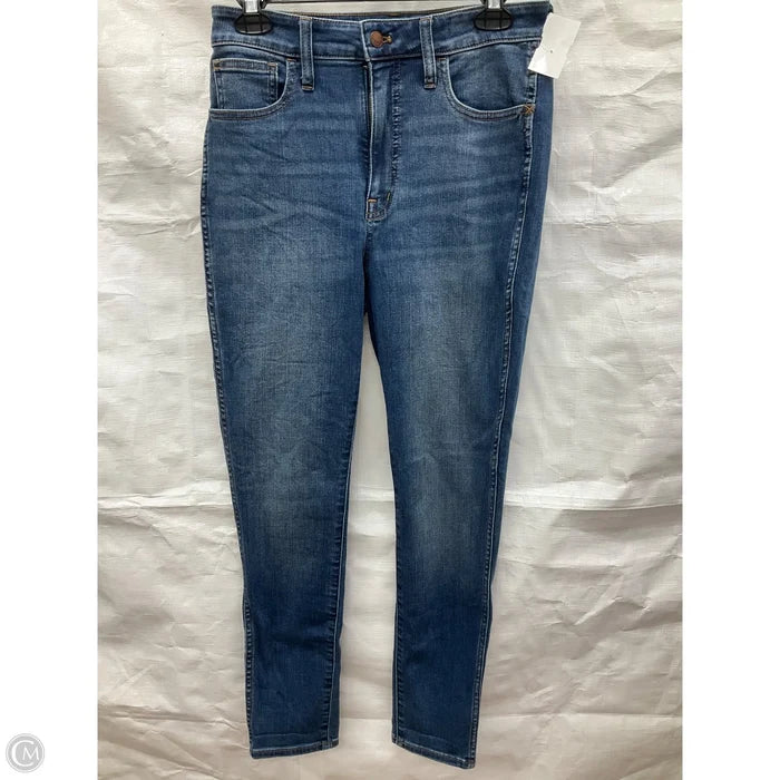 Jeans Skinny By Madewell In Blue Denim, Size: 6