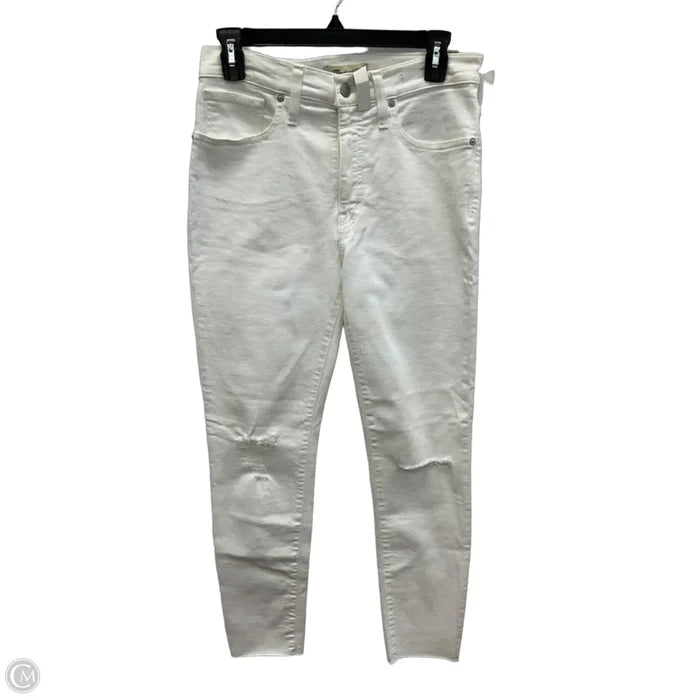 Jeans Skinny By Madewell In White Denim, Size: 6