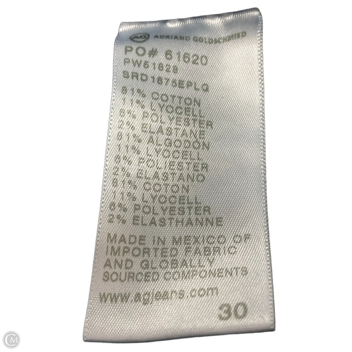 Jeans Straight By Ag Jeans In Blue Denim, Size: 8